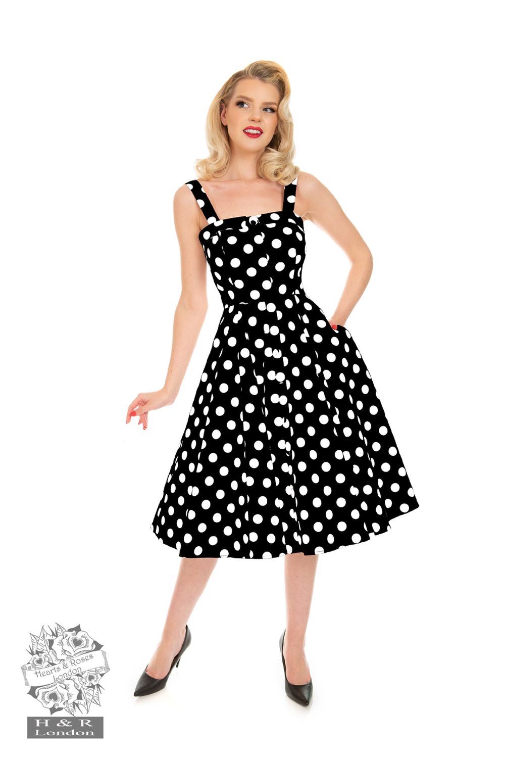 Tammy Polka Dot Swing Dress